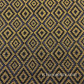 Tessuto jacquard intessuto in poliestere acrilico oro metallizzato Lurex